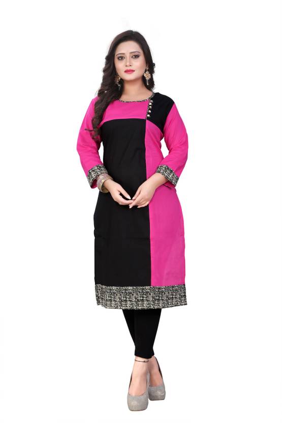 Vbuyz Festive & Party Solid Women's Kurti