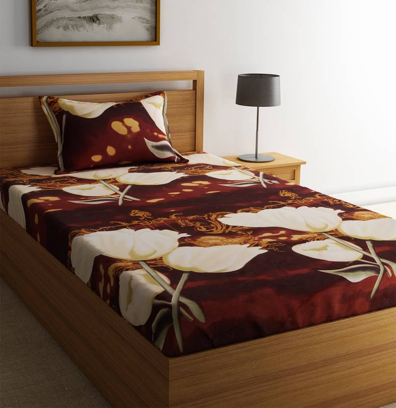 Flipkart SmartBuy Microfiber 3D Printed Single Bedsheet Buy Flipkart