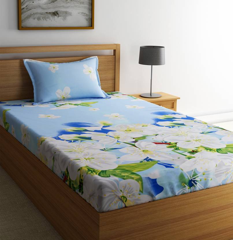 Flipkart SmartBuy Microfiber 3D Printed Single Bedsheet Buy Flipkart