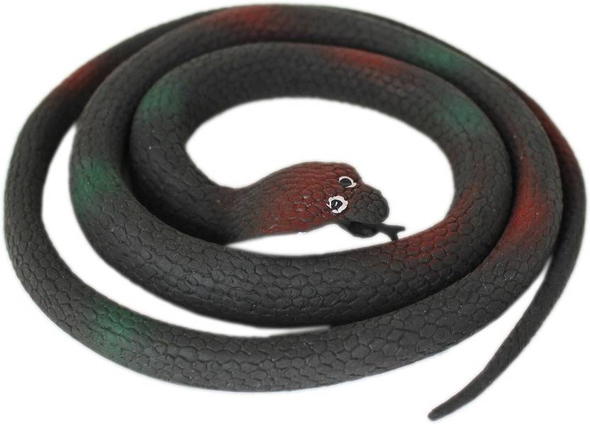 Tootpado Realistic Rubber Snake Toy 34 Inch Long Cobra - Black (1a266