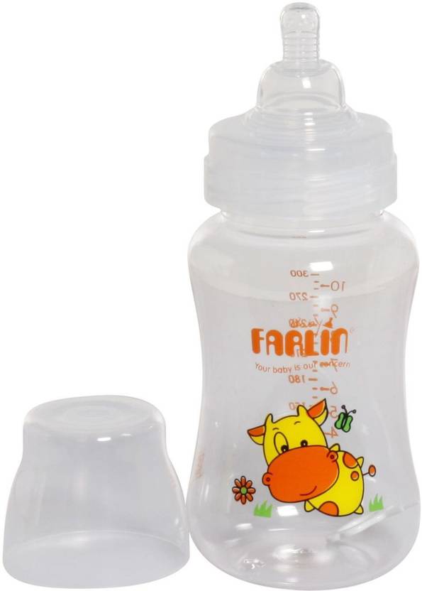 Farlin Bpa Free Wide Neck Feeding Bottle 9m Orange 300 Ml