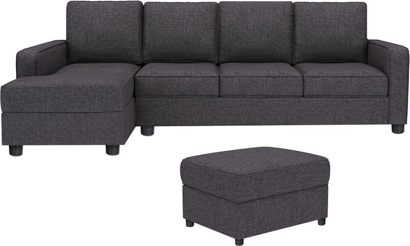 Gioteak Fabric 5 Seater  (Finish Color - Grey)