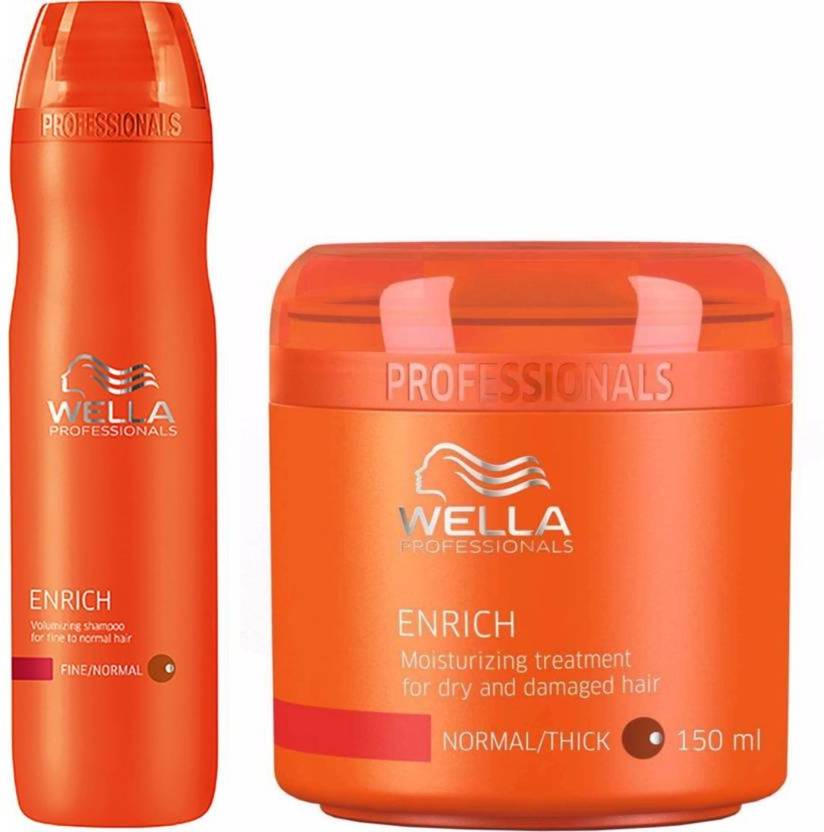 Wella Enrich Moisturizing Shampoo Mask For Dry And Damaged Hairs