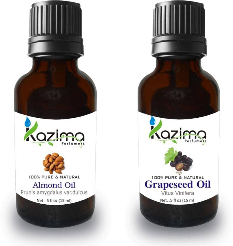 Kazima Combo Of Almond And Grapeseed Oil For Hair Growth Skin