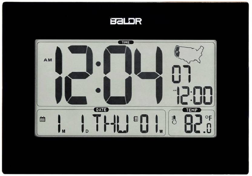 BALDR Digital Desk Alarm Clock With Month, Date, Temperature Clock