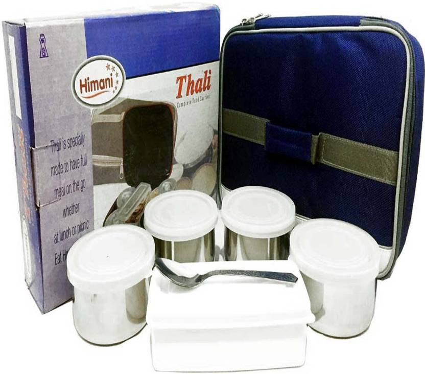 HIMANI Thali Lunch Box with 5 Air Tight Containers & 1