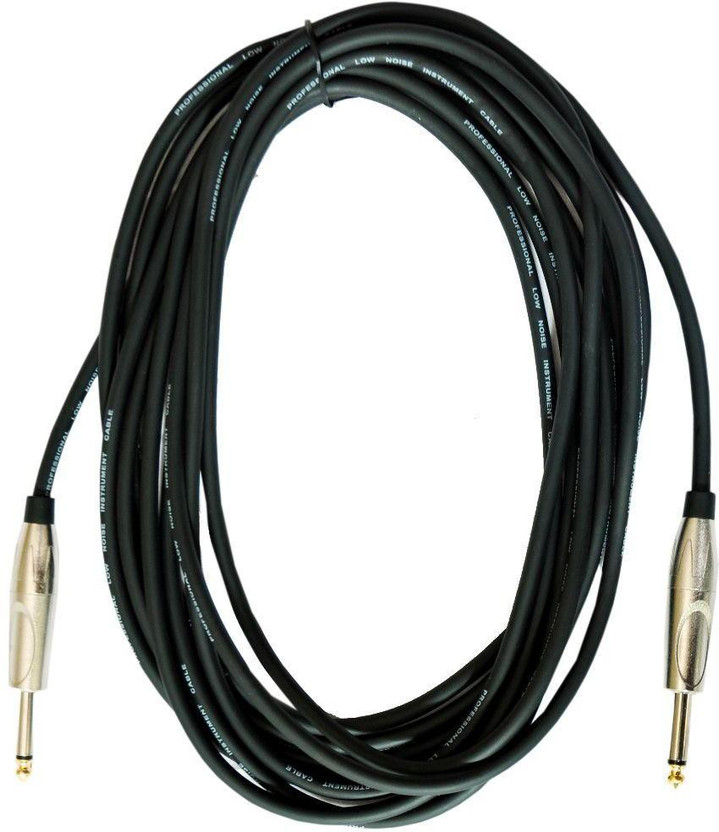 20m 20 Metre Guitar Amp Keyboard Lead Cable 6.35mm Mono Jack Jack Plug 6.3mm 1//4
