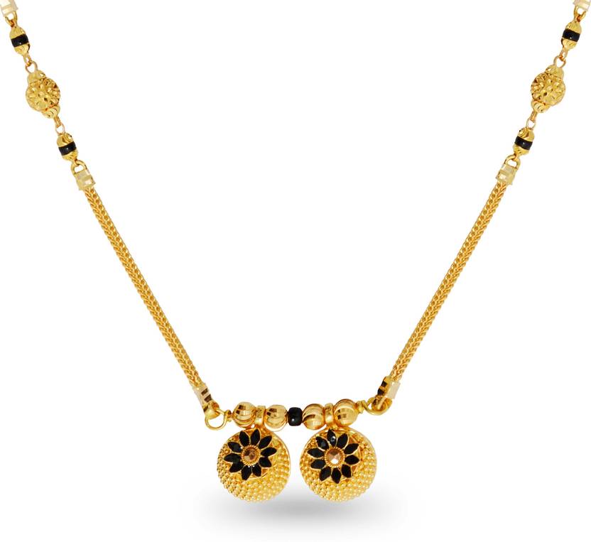 P N Gadgil Jewellers Akuti Light Weight 22kt Yellow Gold