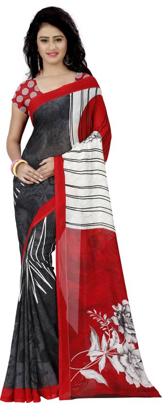 Kashvi Sarees Printed Fashion Faux Georgette Saree