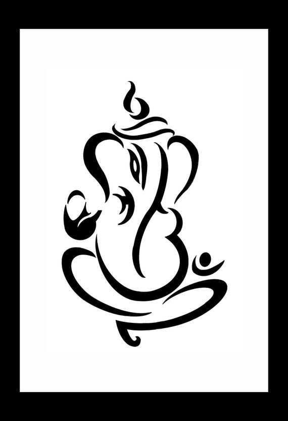 Ganpati Bappa Drawing Easy With Colour
