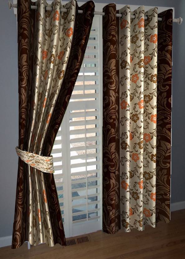 Homesense 274 cm (9 ft) Polyester Long Door Curtain (Pack Of 2) Buy