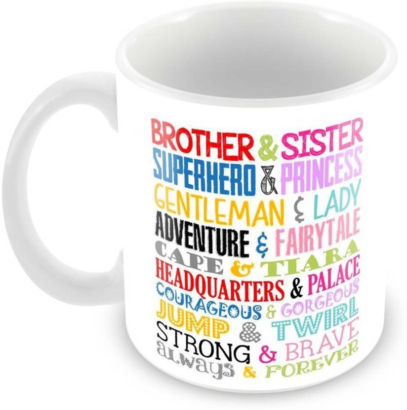 Tuelip Printed Best Quotes For Brother And Sister Mug For Tea And