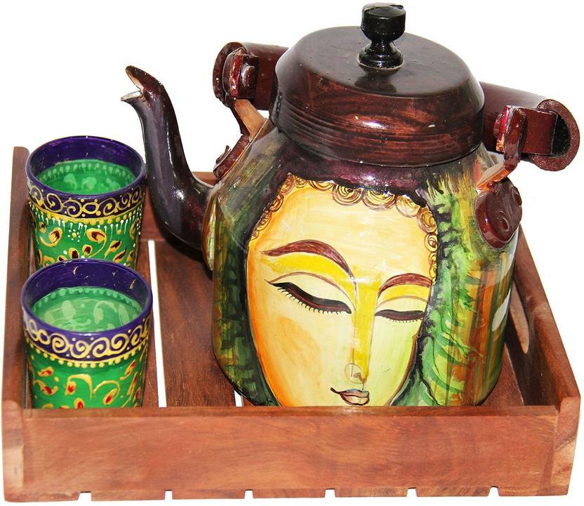 Grah Pravesh Grah Pravesh Printed Tea Kettle Showpiece 1