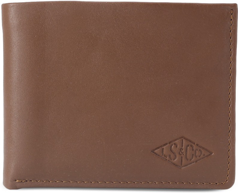 Men Casual Brown Genuine Leather Wallet 