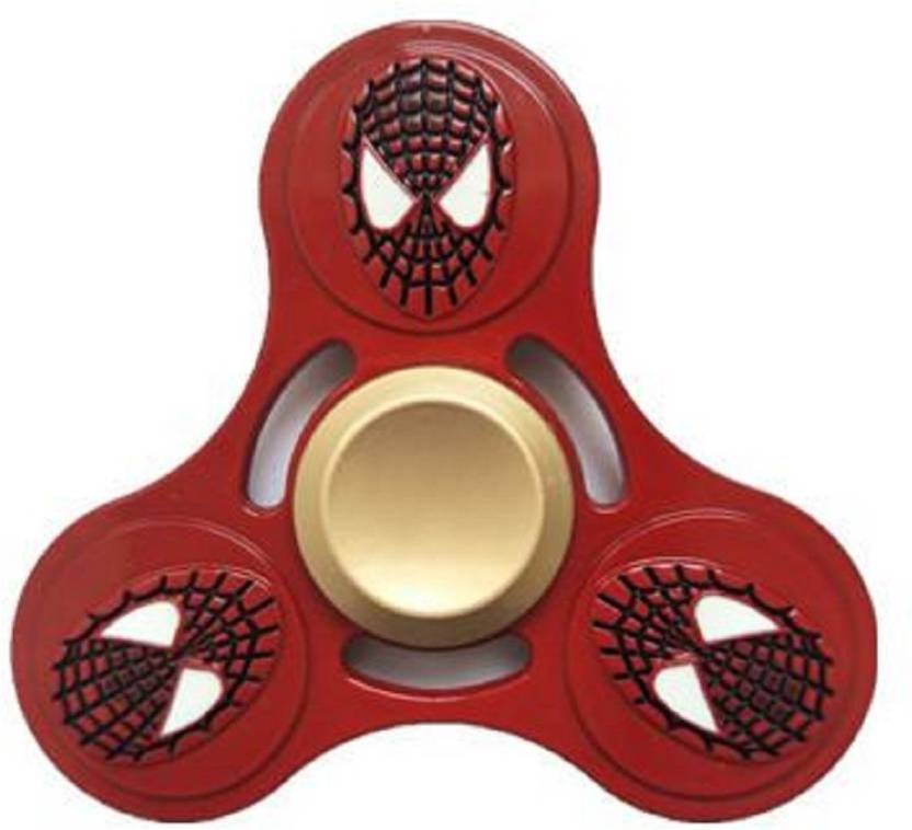 Emob Spiderman Metal Fidget Tri Hand Spinner Toy With Brass Bearing
