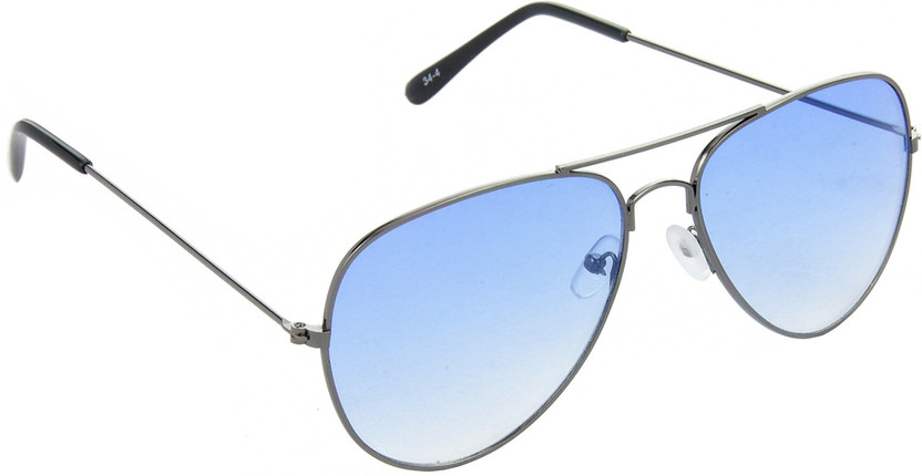 Hrinkar Aviator Sunglasses(For Men & Women, Blue)