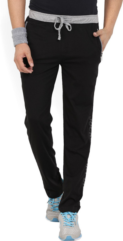 JOCKEY Solid Men Black Track Pants 