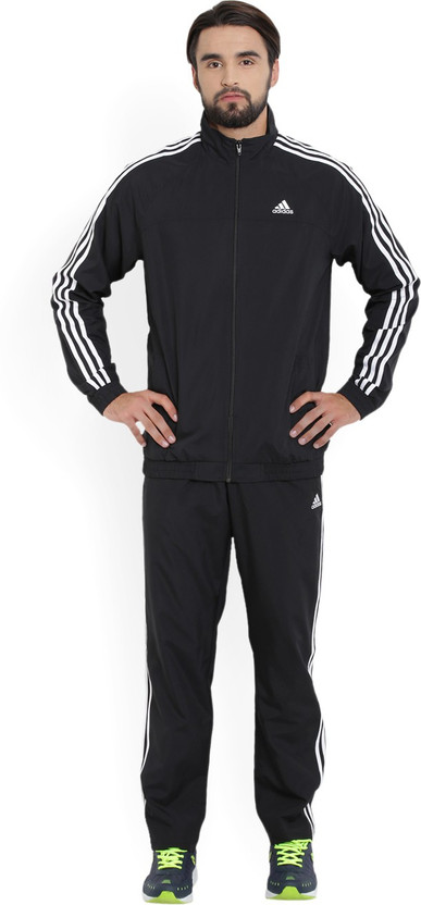 ADIDAS Solid Men Track Suit - Buy BLACK