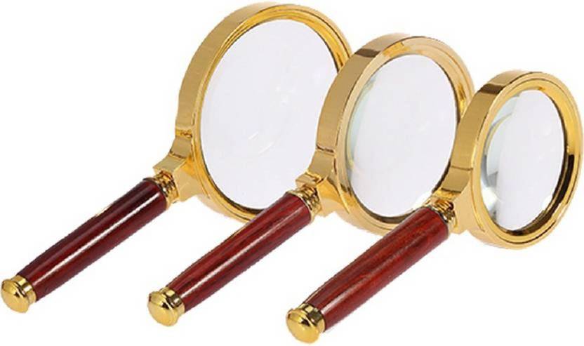 Sukot Handheld Magnifier Metal Frame Zooming Glass 10x Magnification Sukot Handheld Magnifier Metal Frame Zooming Glass 10x Magnification Magnifying 60mm 70mm 80mm