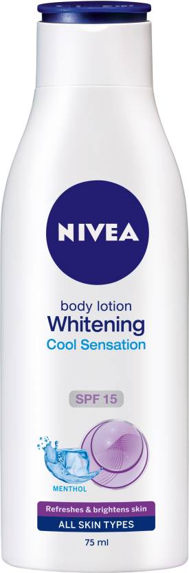 For 50/-(15% Off) Nivea Whitening Cool Sensation Body Lotion (75 ml) at Flipkart