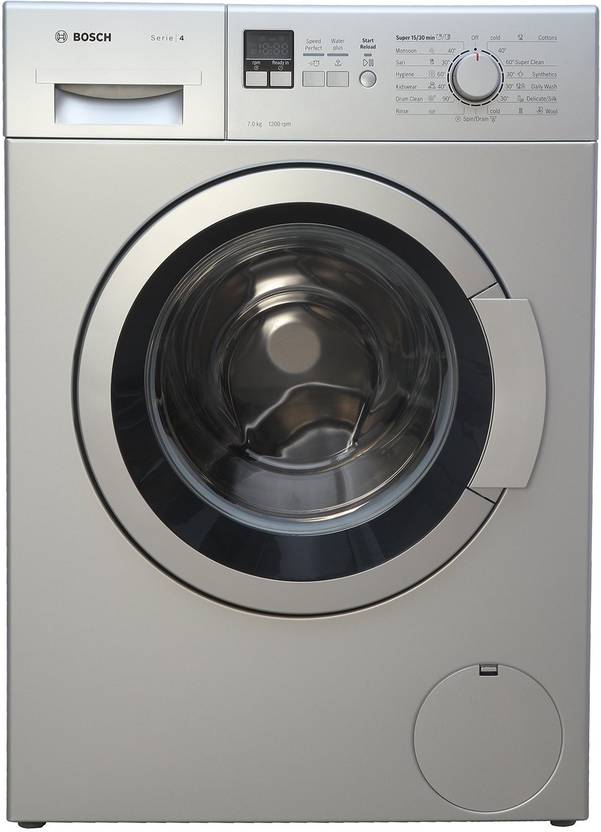 Bosch 7 kg Fully Automatic Front Load Washing Machine Silver Price in