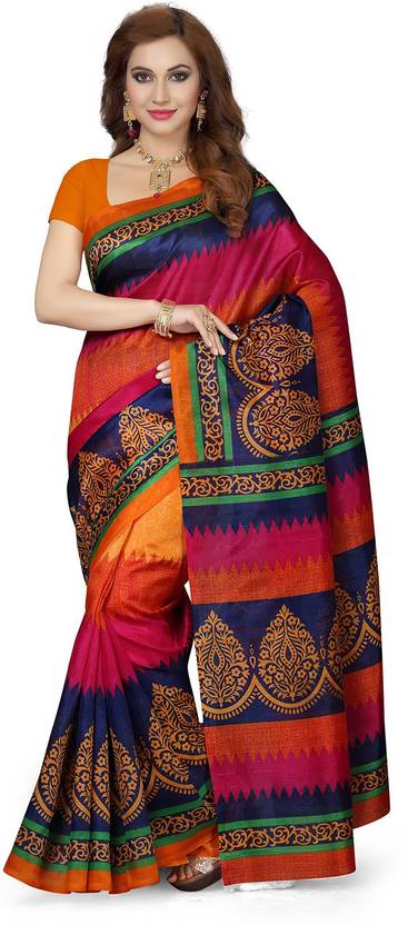 Ishin Printed Bollywood Art Silk Saree