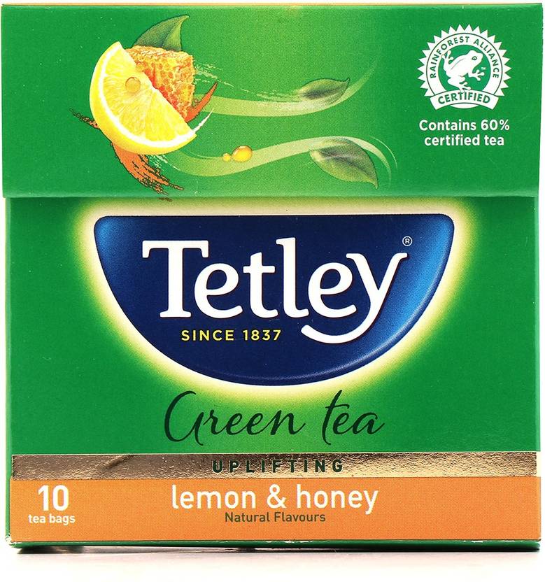 tetley Lemon & Honey Green Tea Bags Box Price in India Buy tetley