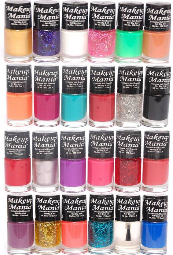 Makeup Mania Exclusive Nail Polish Set Of 24 Pcs Multicolor 86 Makeup Mania Exclusive Nail Polish Set Of 24 Pcs Multicolor 86 87