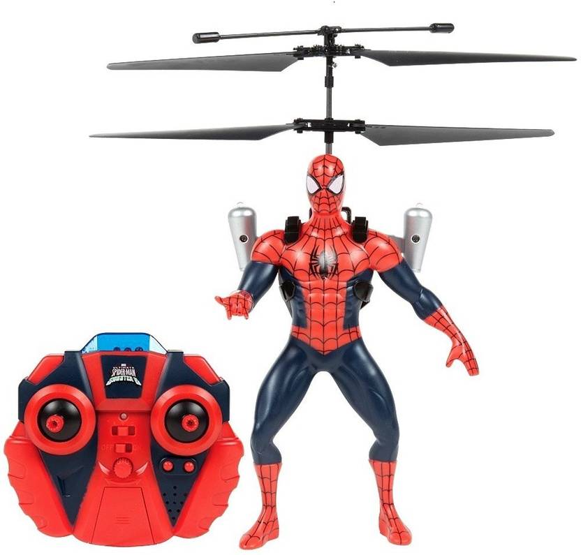 Jaibros Amazing Spider Man Superhero Flying Infrared Helicopter Quality Toy