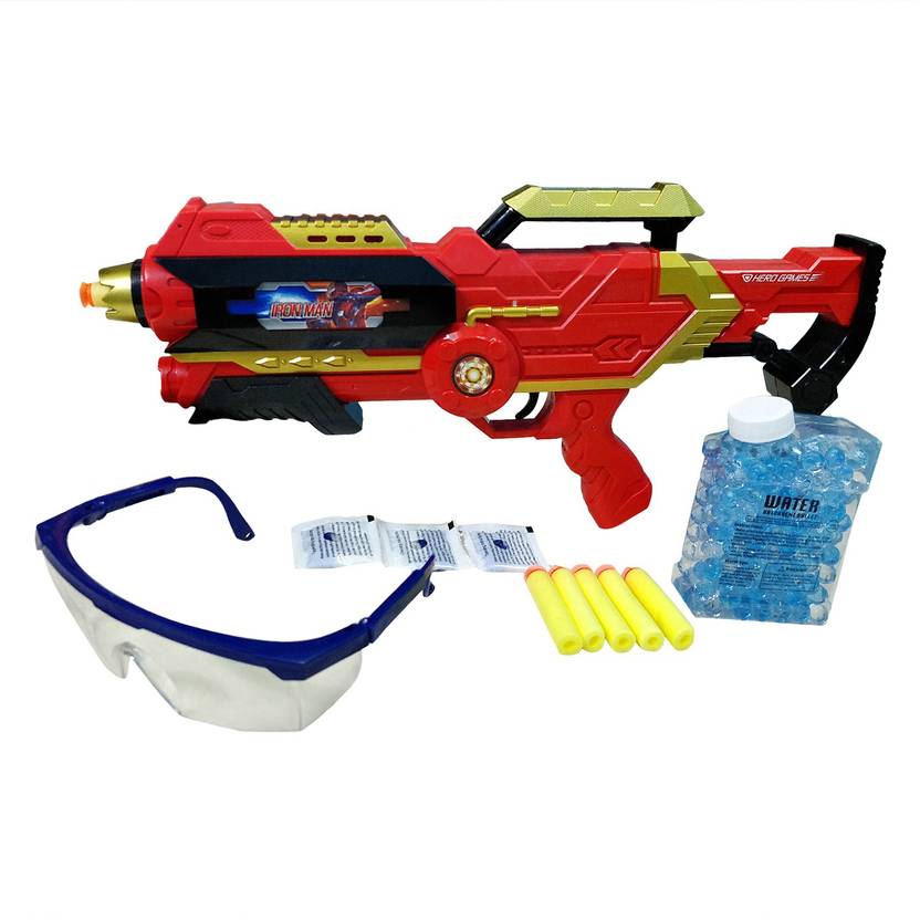 Bonkerz Avengers 2 in 1 Toy Gun Shoot With Water jelly balls and Soft