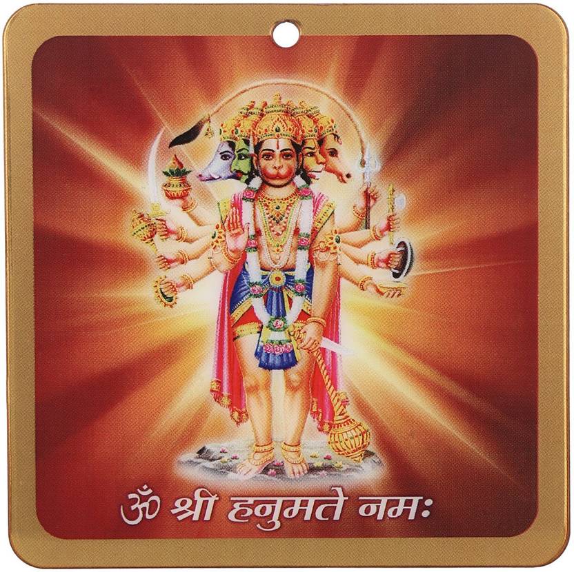 prabhu samaksh panchmukhi hanuman acrylic wall frame for south