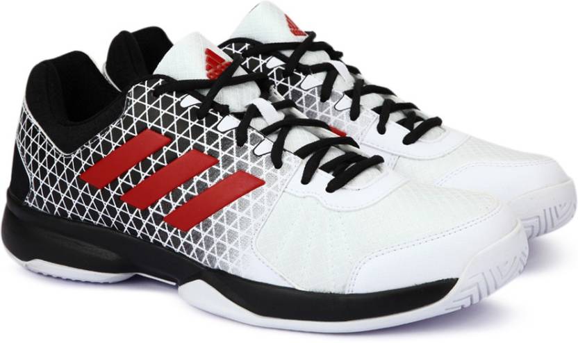 ADIDAS NET NUTS Tennis Shoes For Men - Buy WHITE/SCARLE/CBLACK Color ADIDAS  NET NUTS Tennis Shoes For Men Online at Best Price - Shop Online for  Footwears in India 