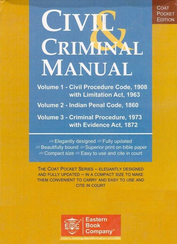 EBC's Civil & Criminal Manual [3 Vols] Containing CPC with Limitation