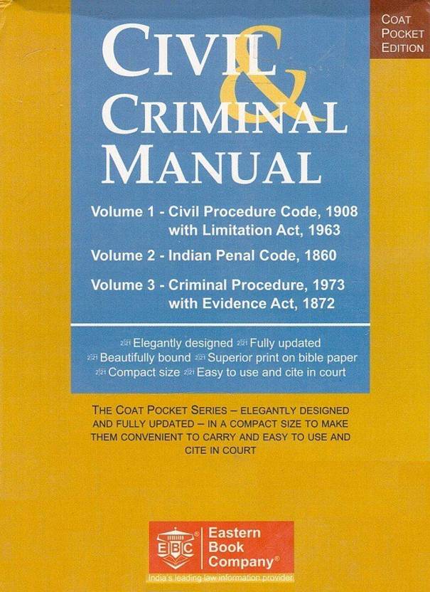 EBC's Civil & Criminal Manual [3 Vols] Containing CPC with Limitation