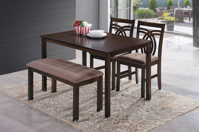 Hometown Stella Solid Wood 4 Seater Dining Set In India Hometown Stella Solid Wood 4 Seater Dining Set