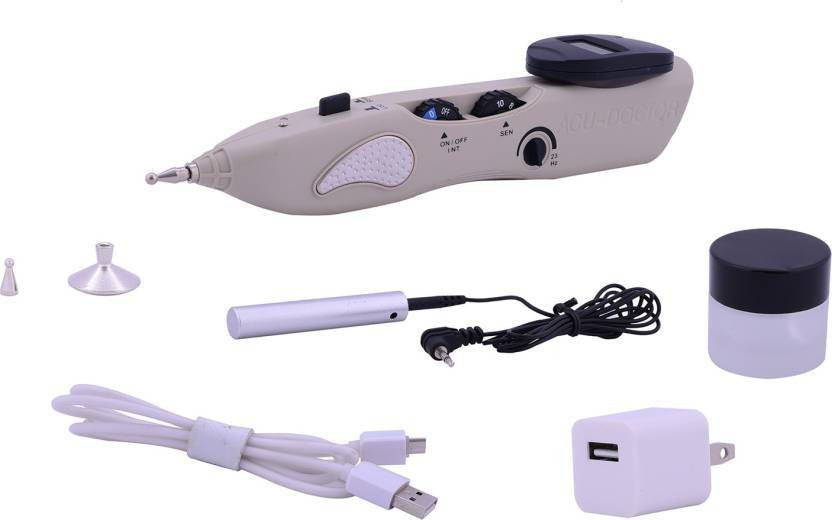 ACUPRESSURE relaxation electro acupuncture tens digital therapy device acupuncture pen Massager(Multicolor)
