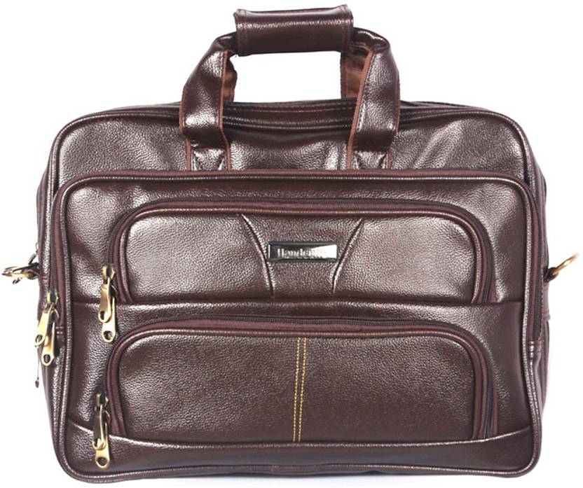 Flipkart Handcuffs Leather Office Bag 16 Inch Laptop For Handcuffs Leather Office Bag 16 Inch Laptop For Men Brown Waterproof Messenger