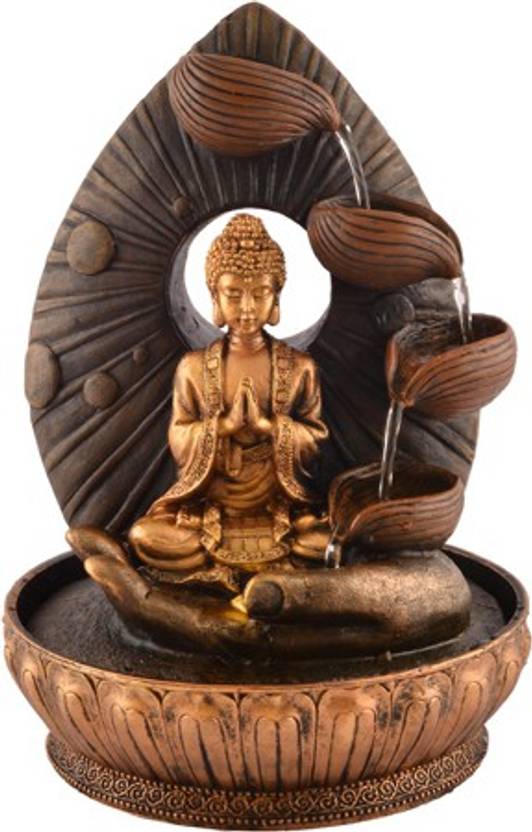 On Gautam Buddha Indoor Water Fountain Showpiece For Home On Gautam Buddha Indoor Water Fountain Showpiece For Home Decoration 02 Decorative 33 Cm