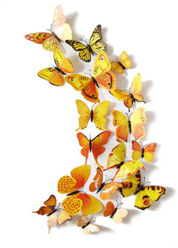 idream medium 12pcs 3d pvc magnet butterfly diy sticker price in