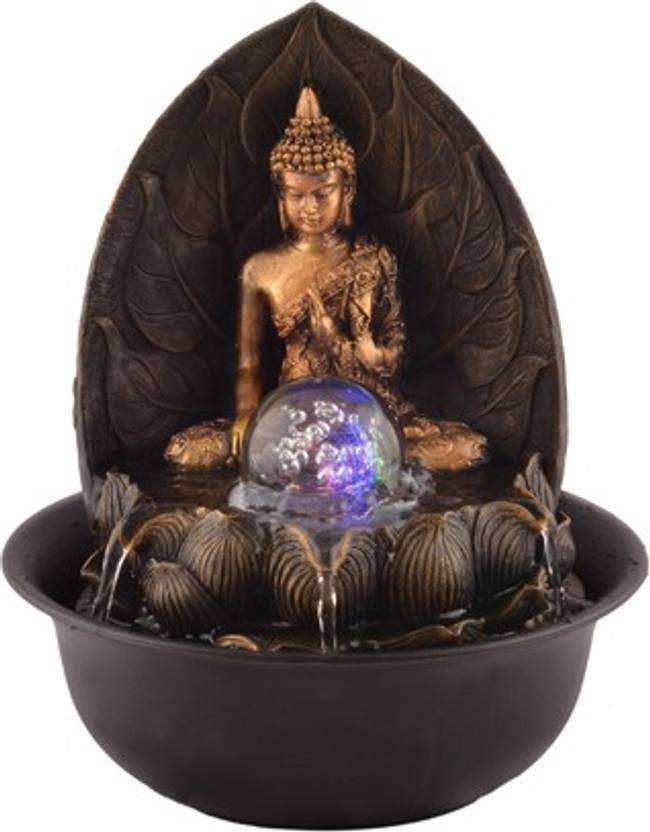 Japson Gautam Buddha Indoor Water Fountain Showpiece for Home