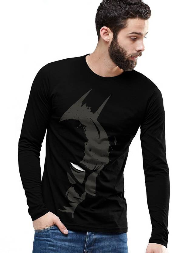 SmartRAHO Printed Men Round Neck Black T-Shirt