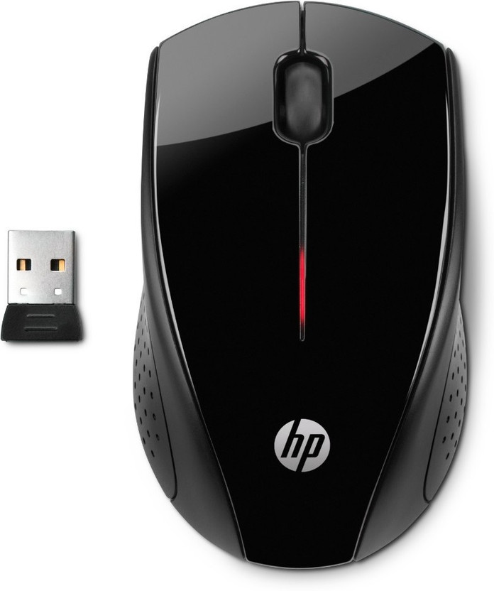 HP X3000 Ambidextrous Optical Mouse(2.4GHz Wireless, Black)
