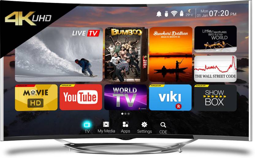cloudwalker 139cm 55 inch ultra hd 4k curved led smart tv online