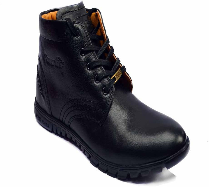 RED CHIEF Black Boots For Men - Buy 