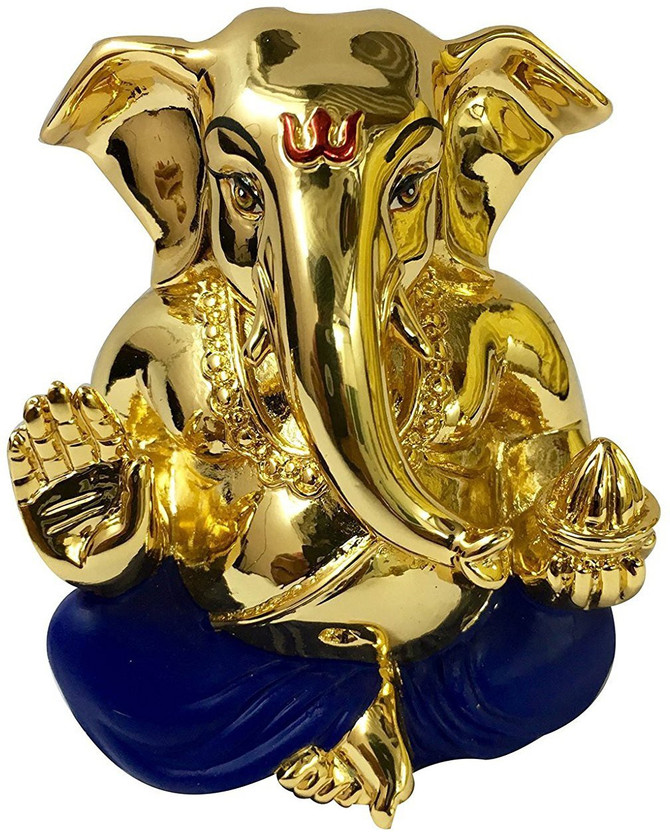 Small Brass Ganesh Statue for Car