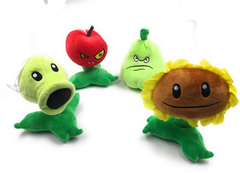 24x7 Combo Of 4 Plants Vs Zombies Soft Toys Pea Shooter 7