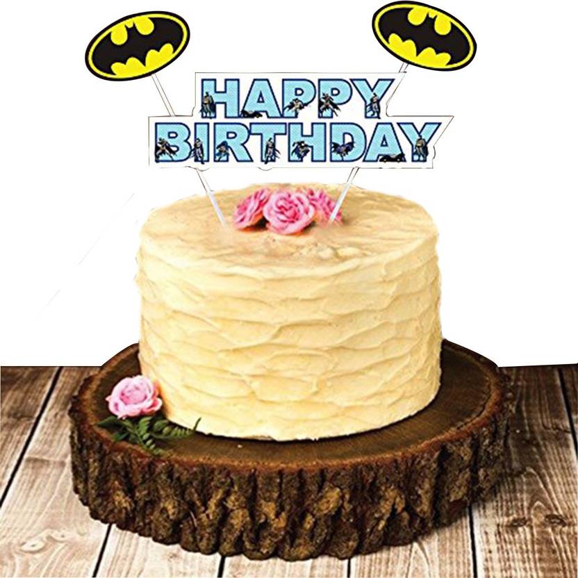 Party Propz Multicolor Cake Topper Set Of 1batman Birthday