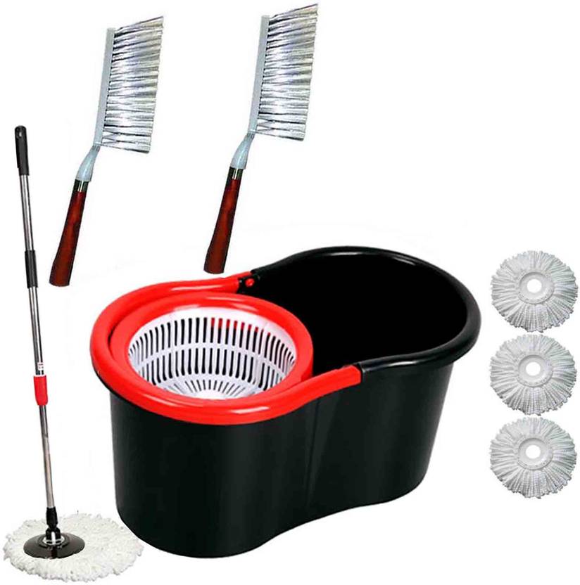 VMOP CLASSIC BLACK DRY281 Mop Set, Cleaning Brush Price in India