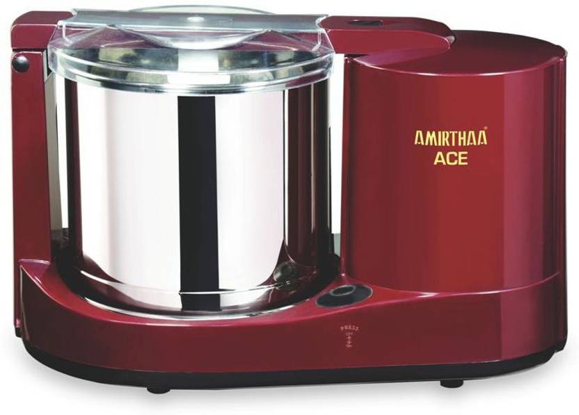Amirthaa ACE 1.25 L Table Top Wet Grinder (Wine Red) Wet Grinder Price