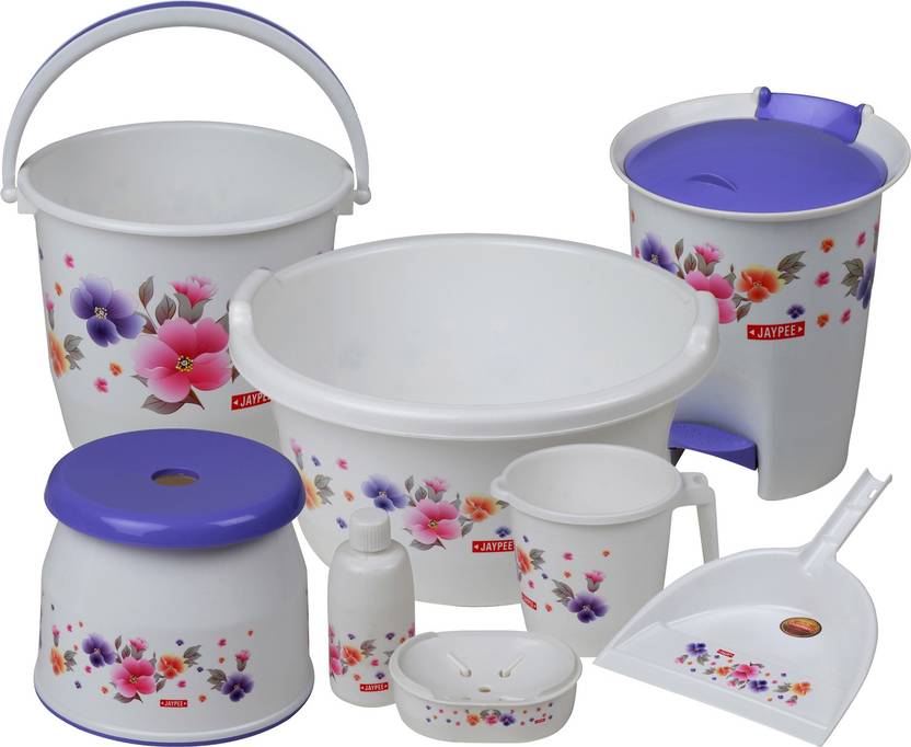 Jay Spring Time Bathroom Set Of 8 Pcs Large 55 L Jay Spring Time Bathroom Set Of 8 Pcs Large 55 L